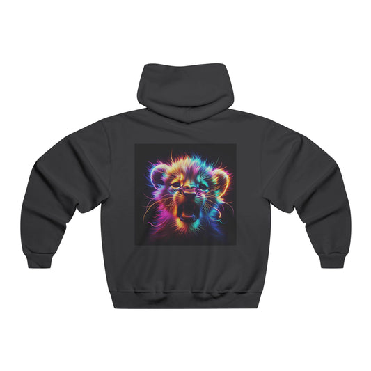 Vibrant Lion Graphic Hoodie, Cozy Sweatshirt for Animal Lovers, Unique Gift for Birthdays, Casual Wear, Fun Street Style
