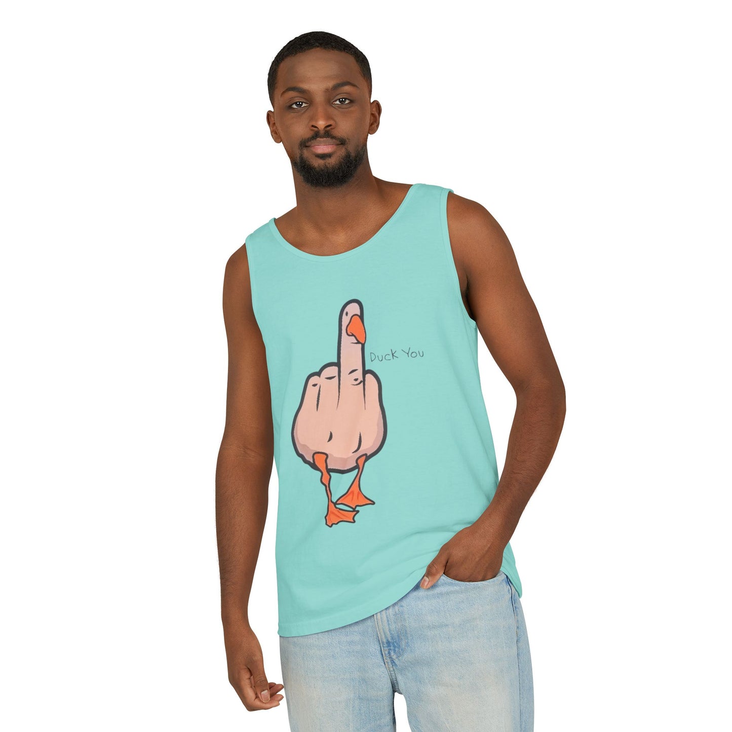 Funny Goose Tank Top, Unisex Summer Top, Casual Graphic Shirt, Gift for Friends, Humor Shirt, Relaxed Fit Tank
