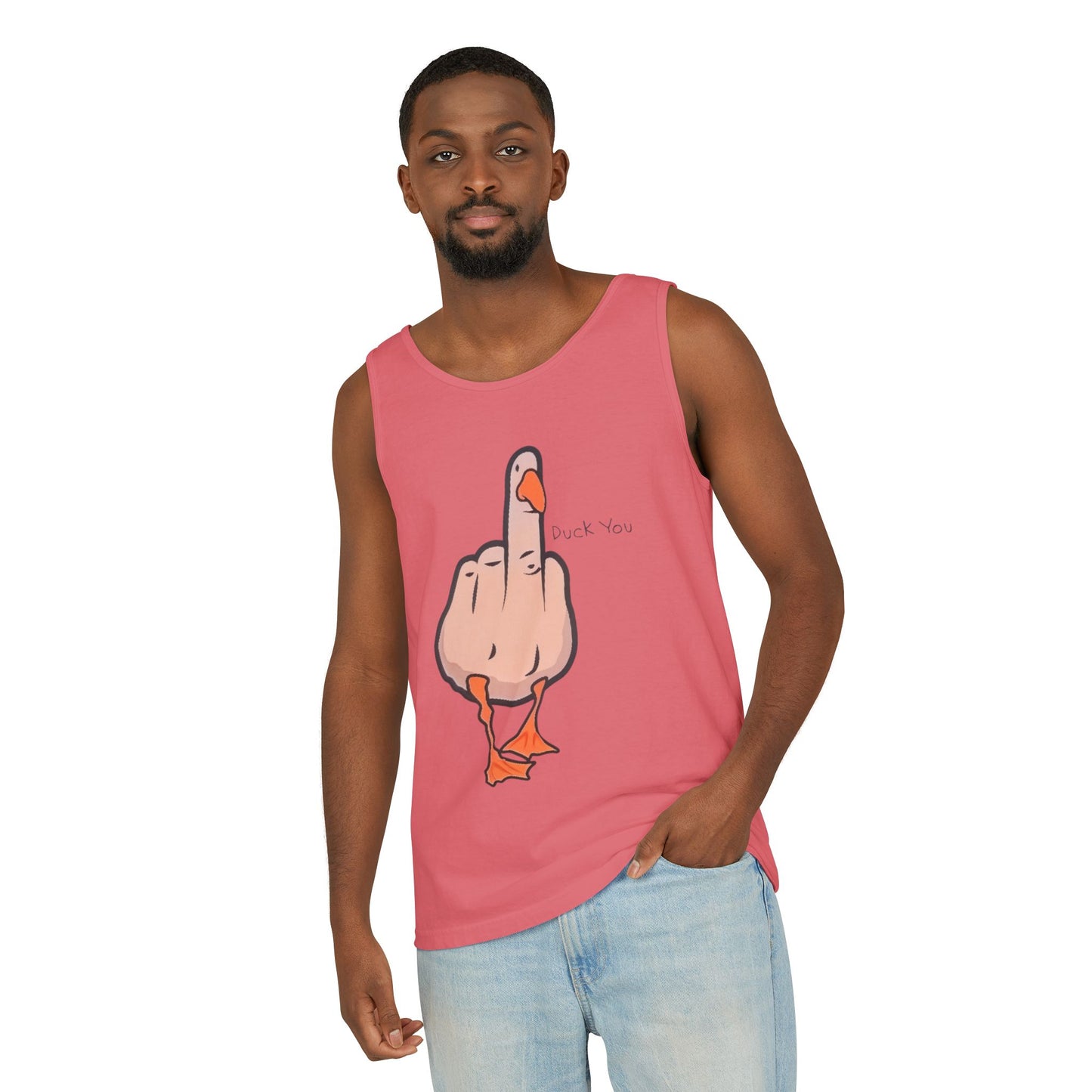 Funny Goose Tank Top, Unisex Summer Top, Casual Graphic Shirt, Gift for Friends, Humor Shirt, Relaxed Fit Tank